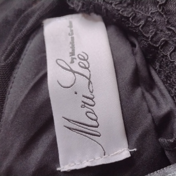 Mori lee by Madeline Gardner black maxi formal/prom/bridesmaid dress - Picture 13 of 14